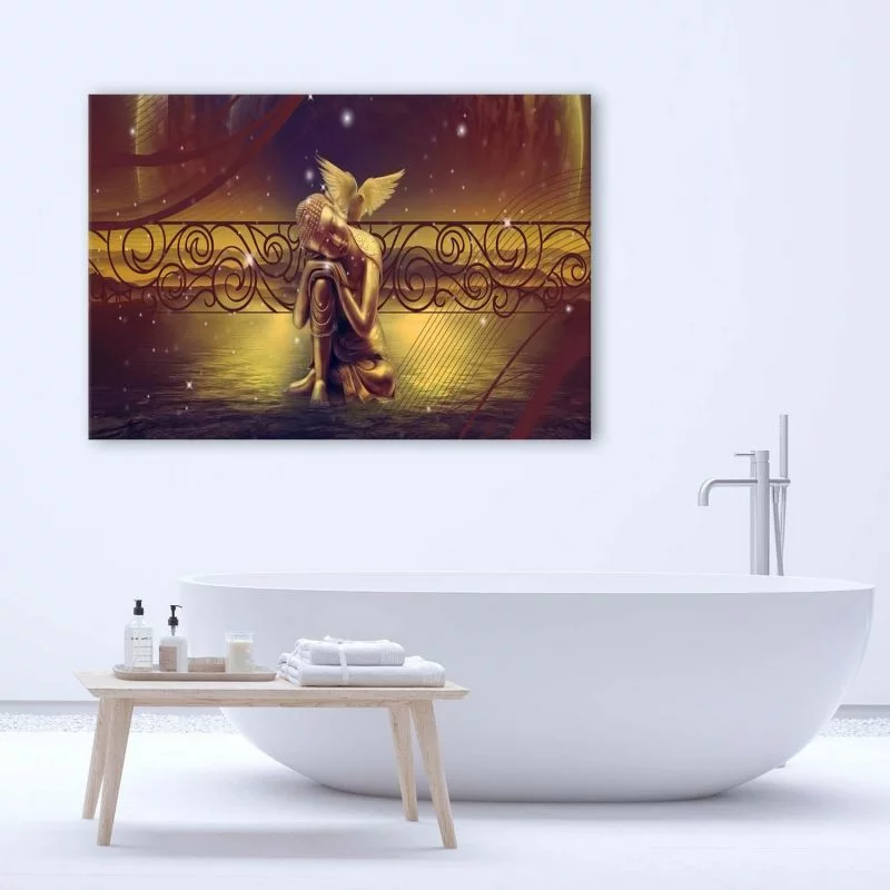 Obraz Deco Panel, Budda z ptakiem - obrazek 1