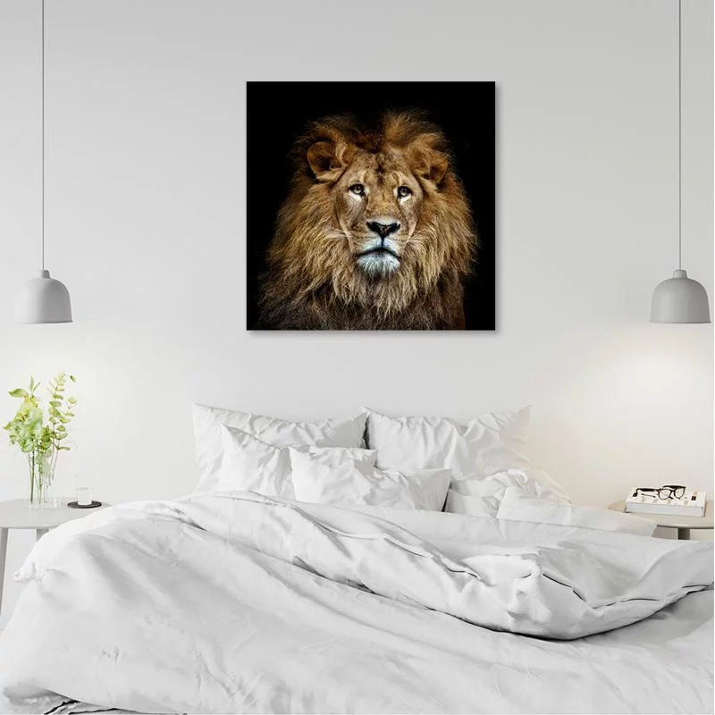 Obraz na płótnie, Majestatyczny lew - obrazek 1