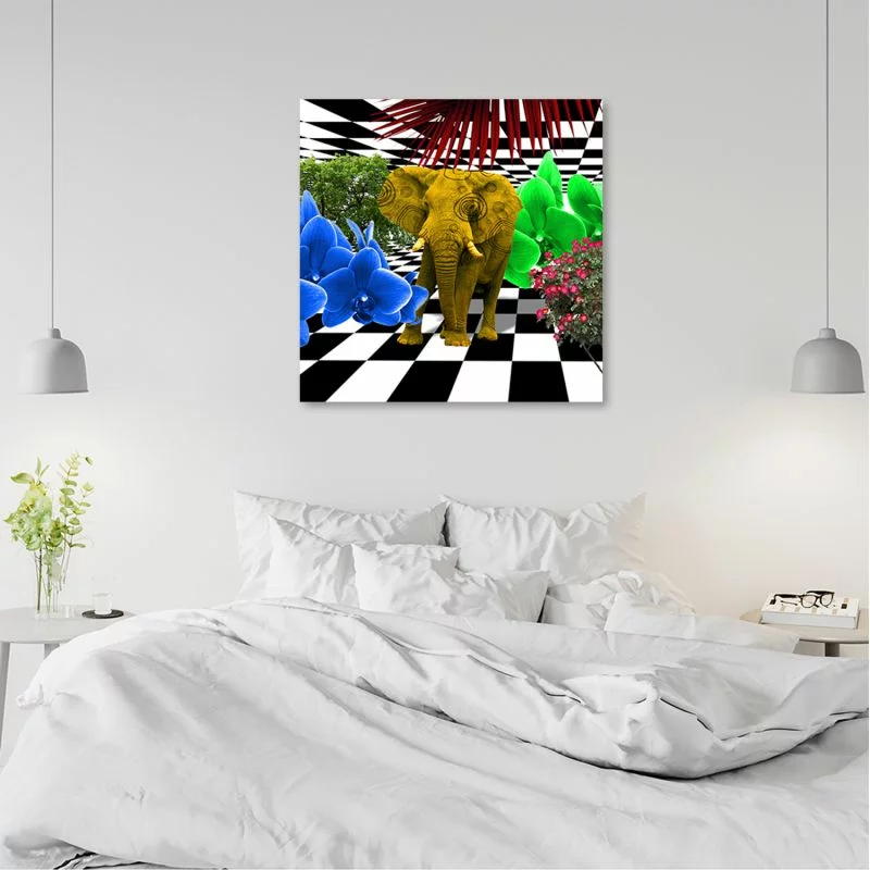Obraz Deco Panel, Kolorowy słoń  - obrazek 1