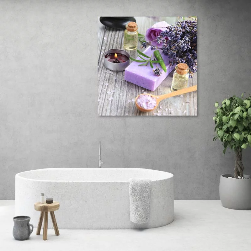 Obraz Deco Panel, Fioletowe mydło zen spa - obrazek 1