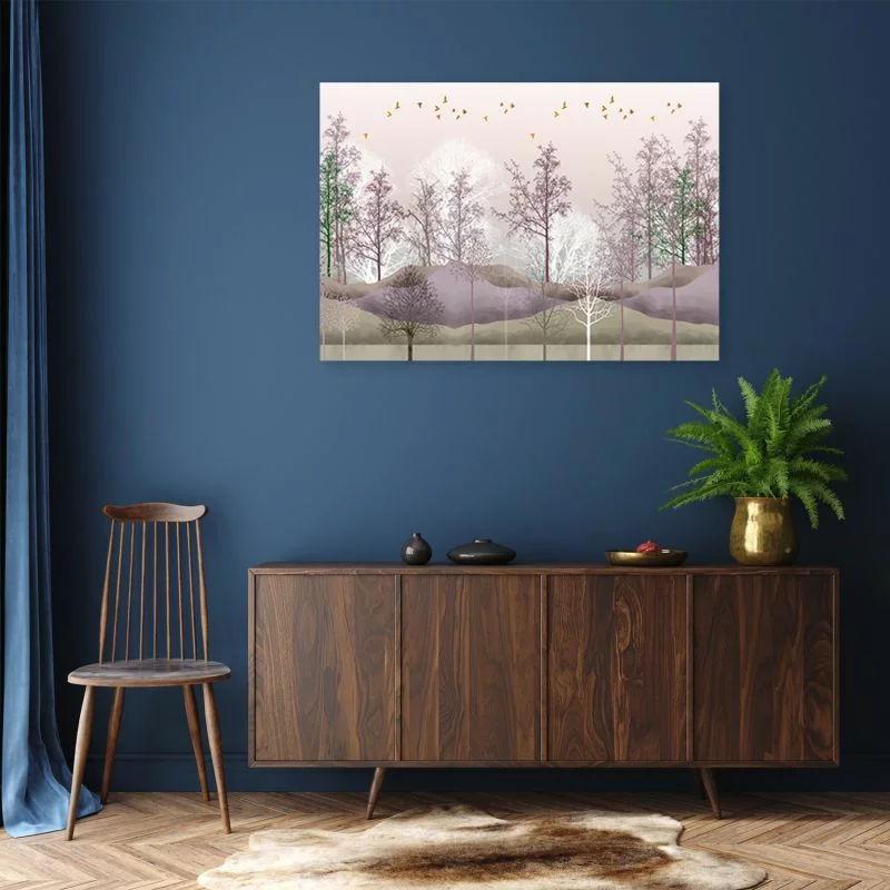 Obraz Deco Panel, Ptaki nad lasem - obrazek 1