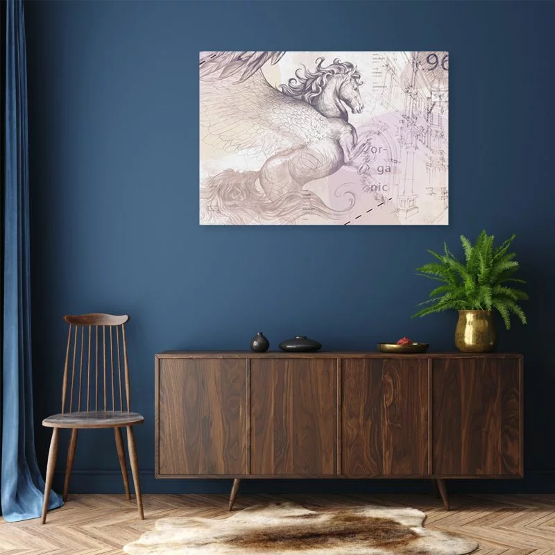 Obraz Deco Panel, Skrzydlaty pegaz abstrakcja - obrazek 1