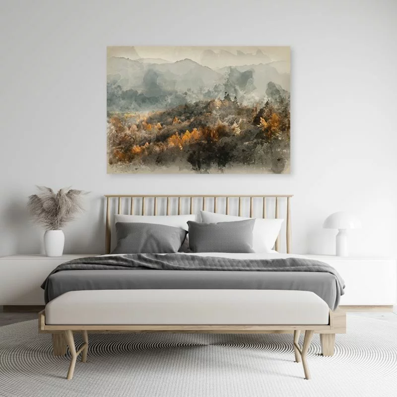 Obraz Deco Panel, Jesienny las we mgle - obrazek 1