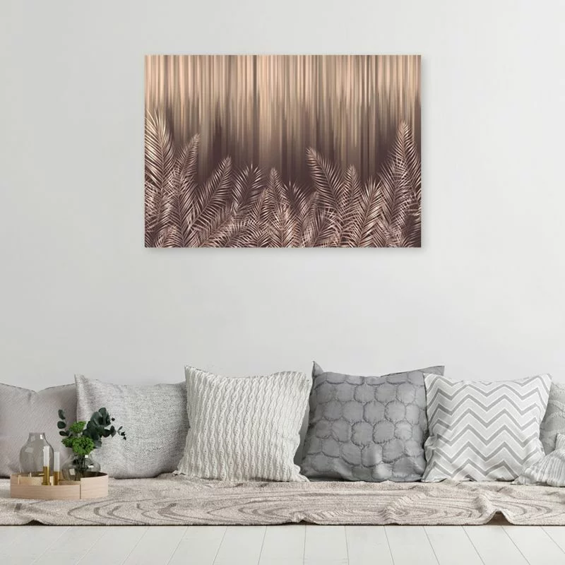 Obraz Deco Panel, Egzotyczne liście palmy 3D - obrazek 1