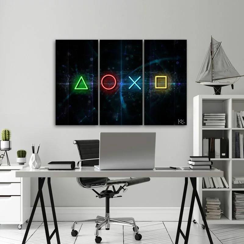 Obraz trzyczęściowy Deco Panel, Przyciski do kontrolera - obrazek 1