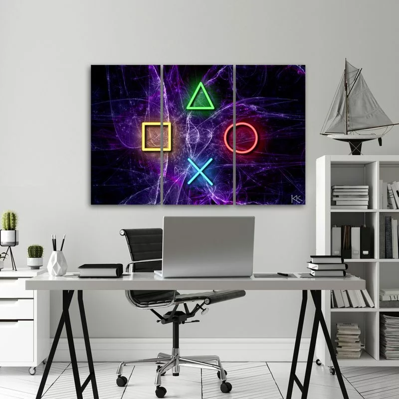 Obraz trzyczęściowy Deco Panel, Przyciski do kontrolera - obrazek 1