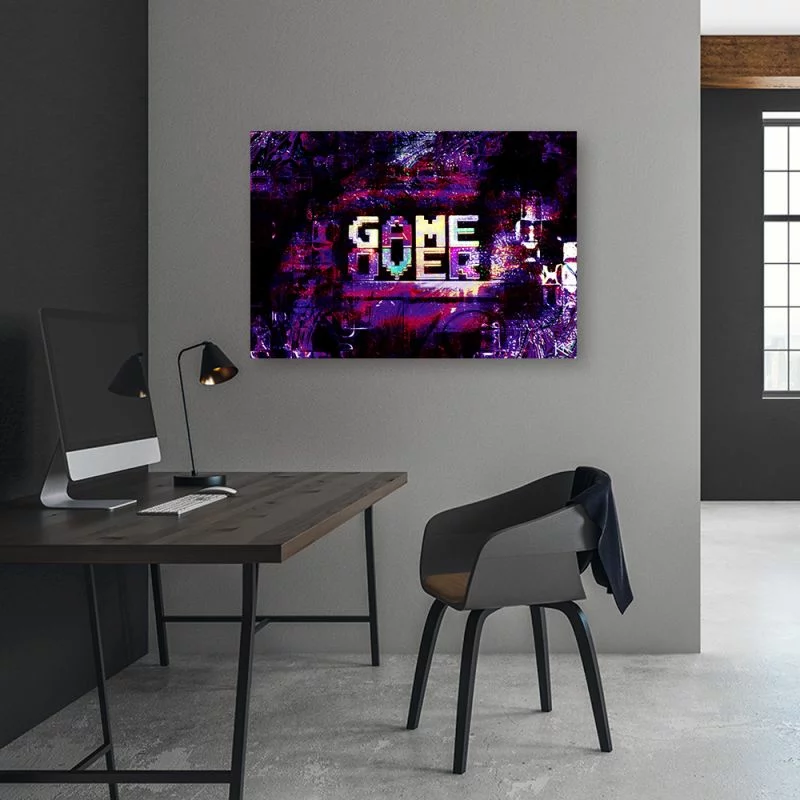 Obraz Deco Panel, Abstrakcyjny napis Game Over - obrazek 1