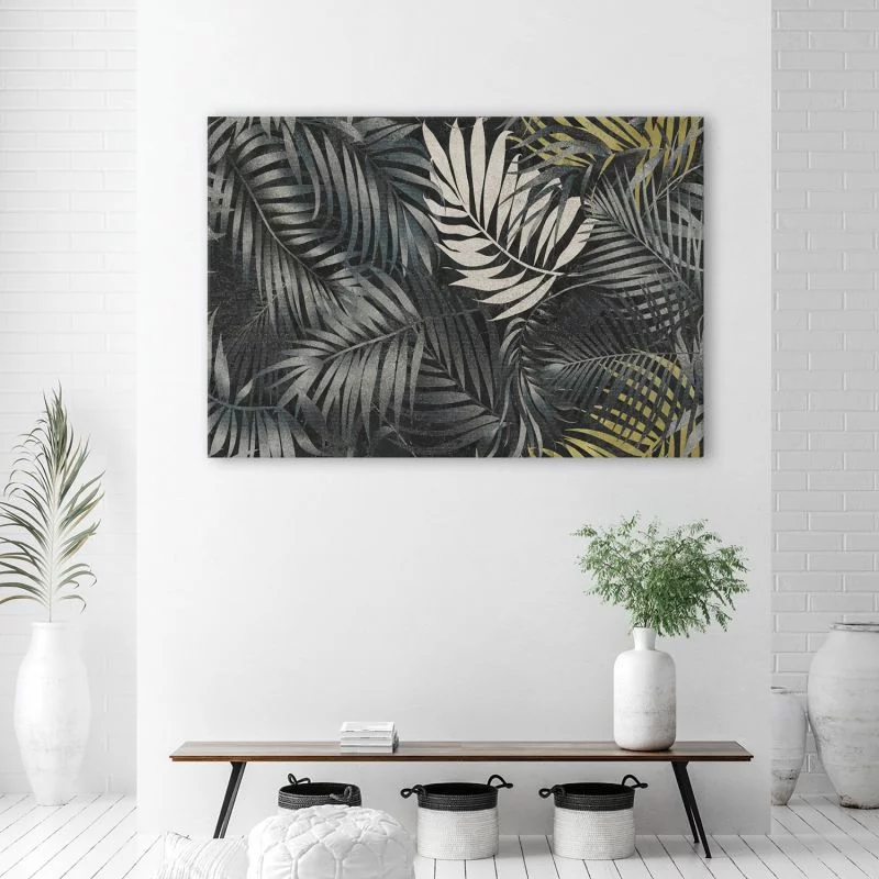 Obraz Deco Panel, Ciemne liście tropikalne natura - obrazek 1