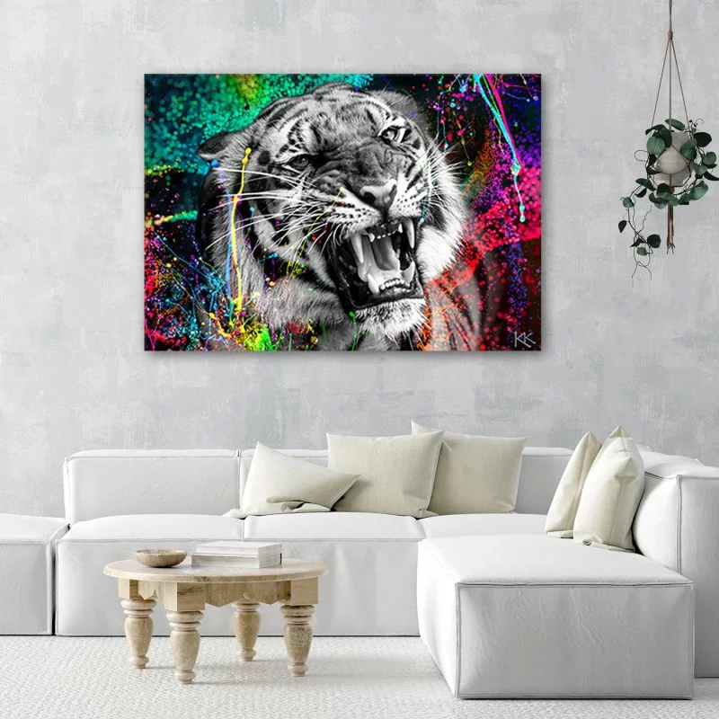 Obraz na płótnie,  Tygrys zwierze natura - obrazek 1