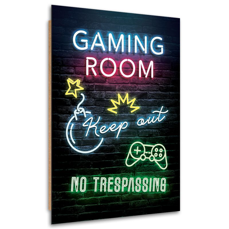 Obraz Deco Panel, Napis Pokój gracza gaming