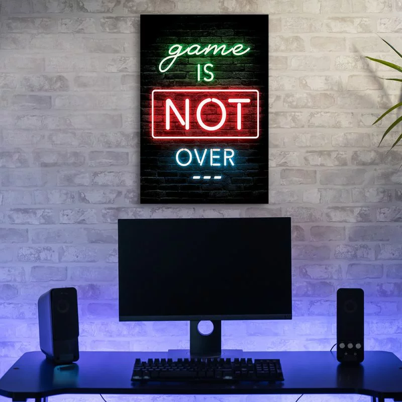 Obraz Deco Panel, Napis dla graczy neon gaming - obrazek 1