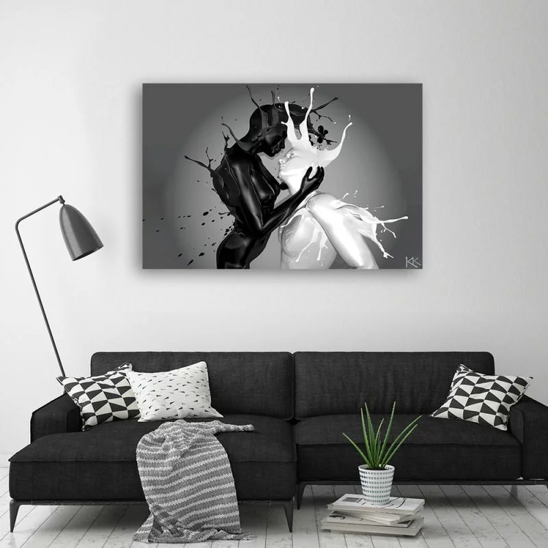 Obraz Deco Panel, Kawa i Mleko abstrakcja Para Miłość - obrazek 1