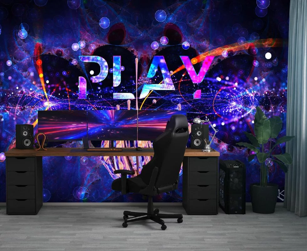 Fototapeta, Neon z napisem Play - obrazek 1