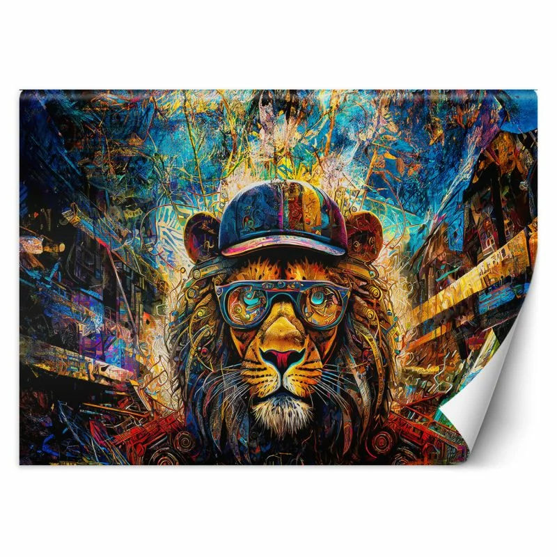 Fototapeta, Lew Zwierzęta Kolorowy - obrazek 1