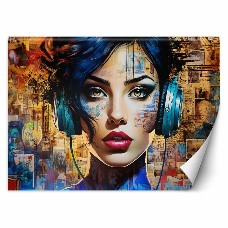 Fototapeta, Kobieta Muzyka Abstrakcja - obrazek 1