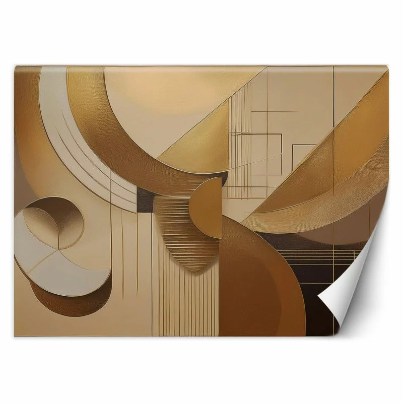 Fototapeta, Abstrakcja geometryczna Beżowy - obrazek 1