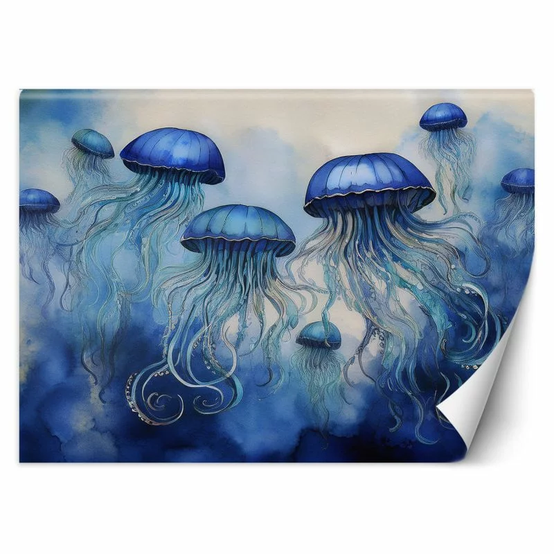 Fototapeta, Niebieskie meduzy morskie - obrazek 1