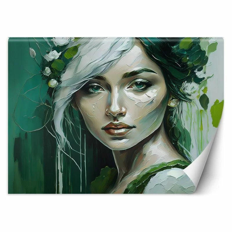 Fototapeta, Kobieta Glamour Zielony - obrazek 1