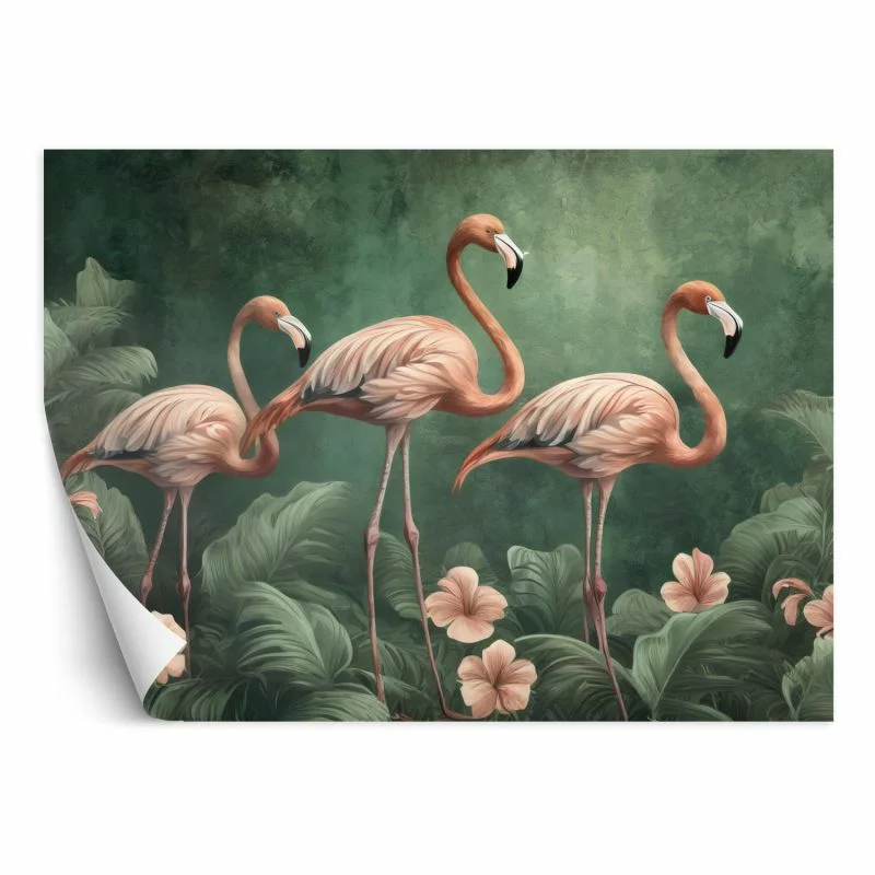 Fototapeta, Flamingi Zwierzęta dżungli - obrazek 1