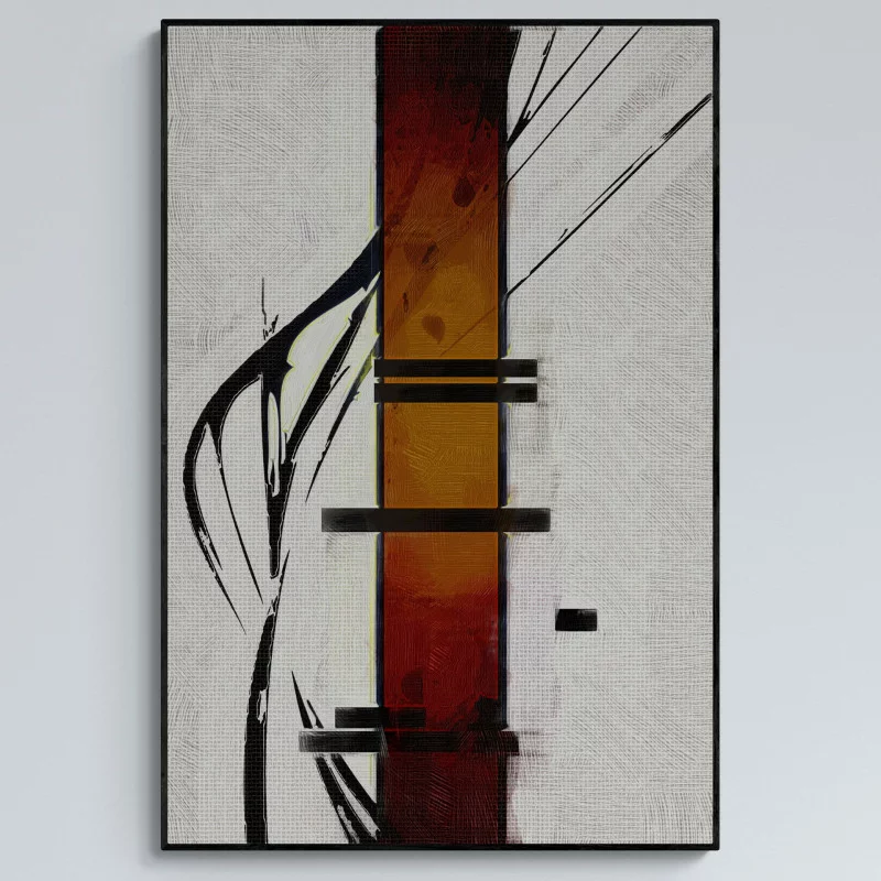 Obraz w ramie 80x120 - Minimalistyczna Struktura - obrazek 1