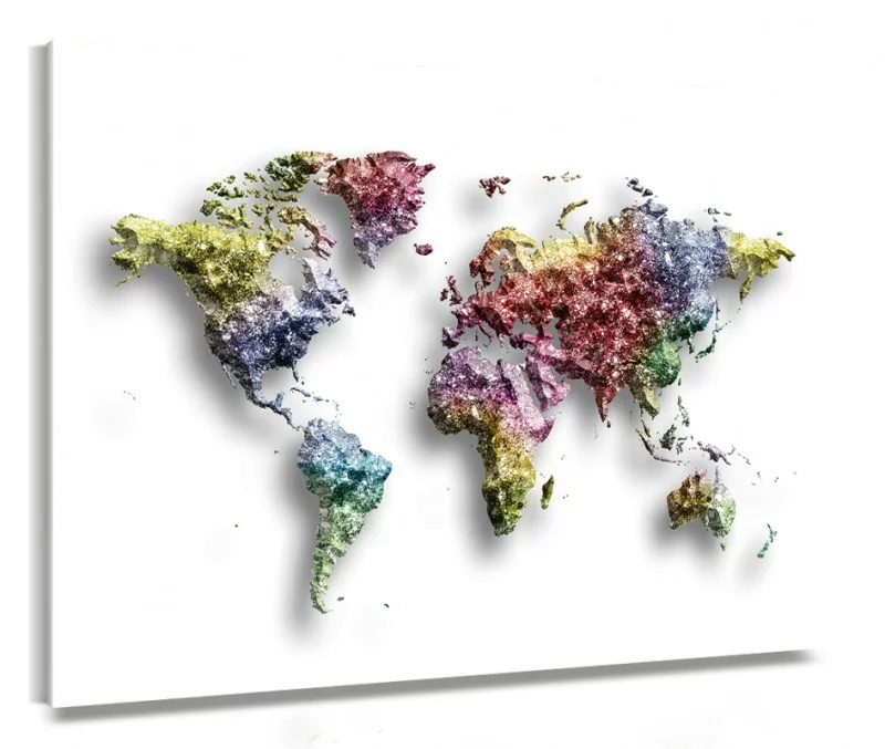 Mapa Świata 3D - obrazek 1