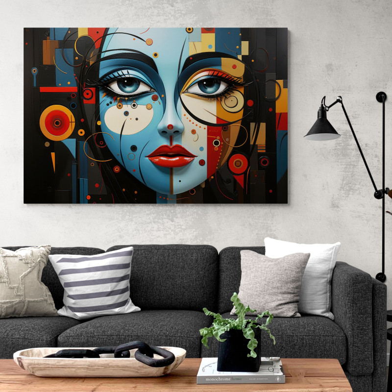Obraz abstrakcja - twarz Art 03