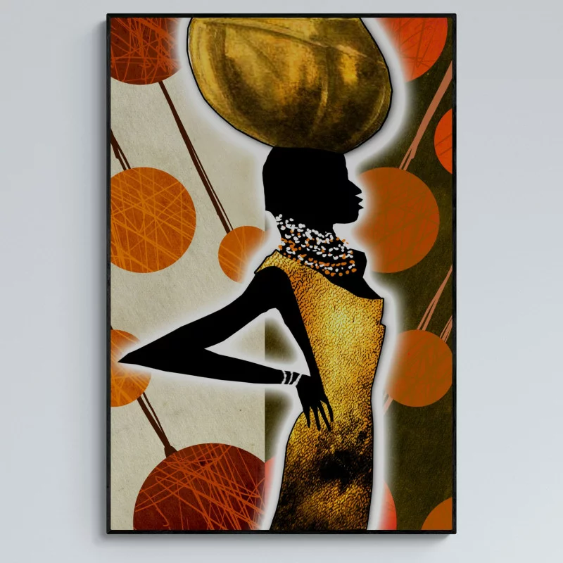 Obraz w ramie 80x120 - Afrykańska Elegancja - obrazek 1