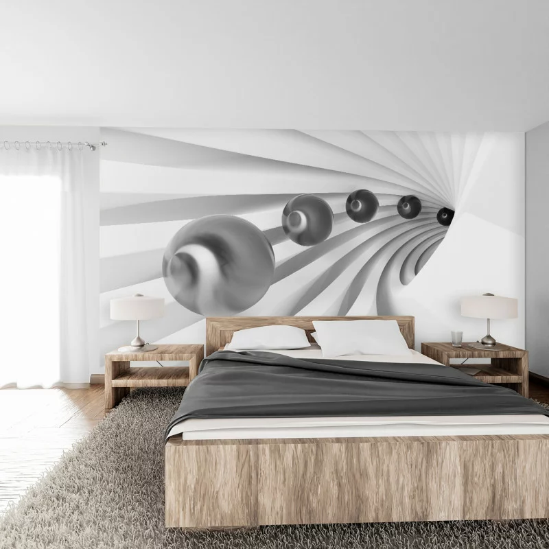 Fototapeta do sypialni 3D - spiralny tunel