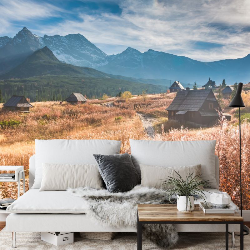 Fototapeta G&oacute;rska Wioska - Malowniczy Pejzaż