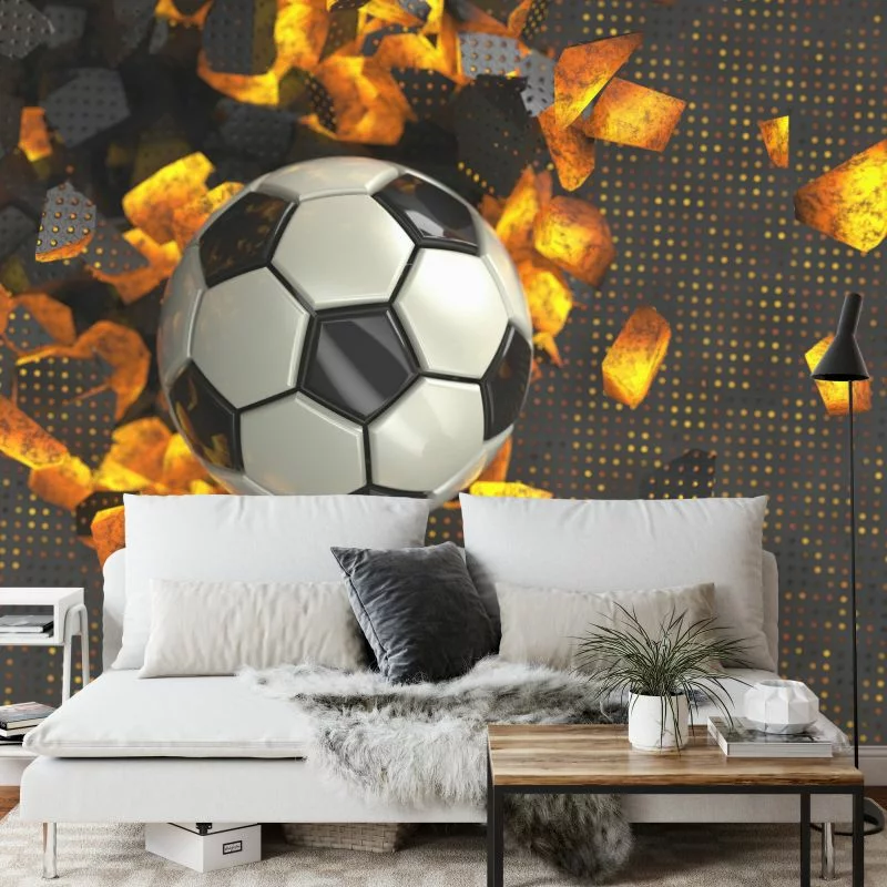 Fototapeta Piłkarska 3D Sport Piłka - obrazek 1
