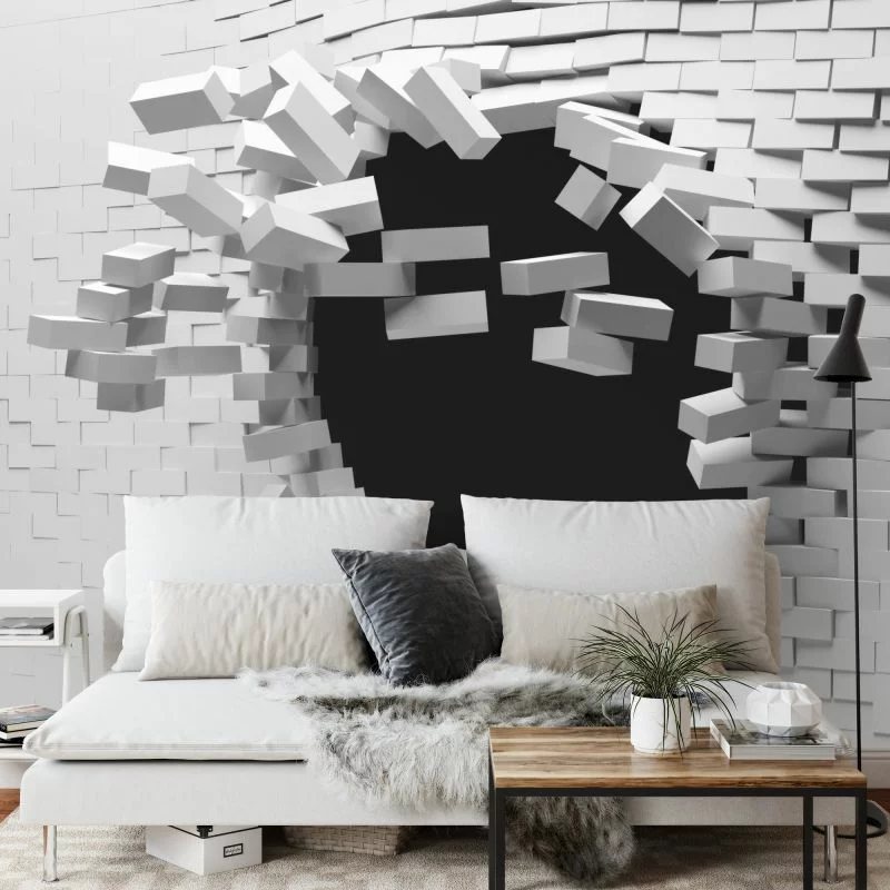 Fototapeta Ceglany Tunel 3D - obrazek 1