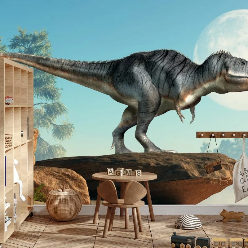Fototapeta Dinozaur Na Skałach - obrazek 1