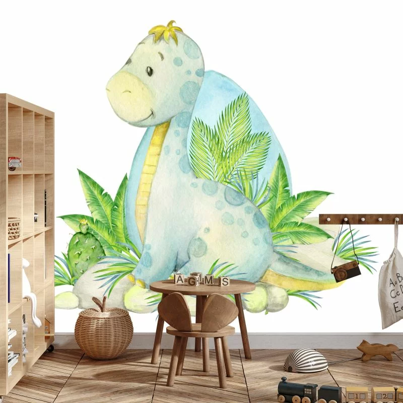 Fototapeta Mały Dinozaur I Natura - obrazek 1