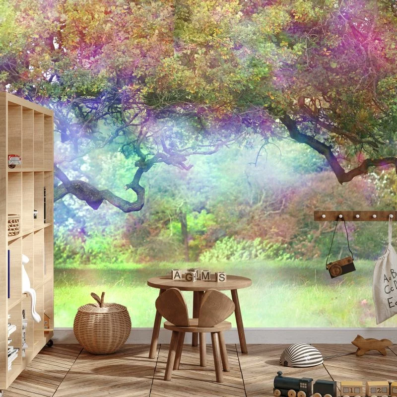 Fototapeta Magiczny Kolorowy Las - obrazek 1