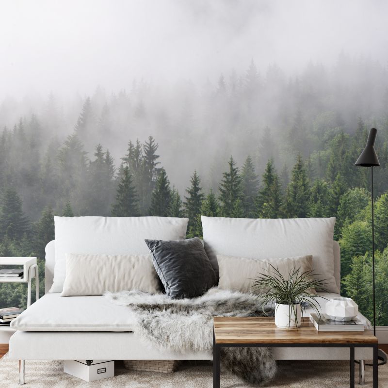 Fototapeta Drzewa We Mgle