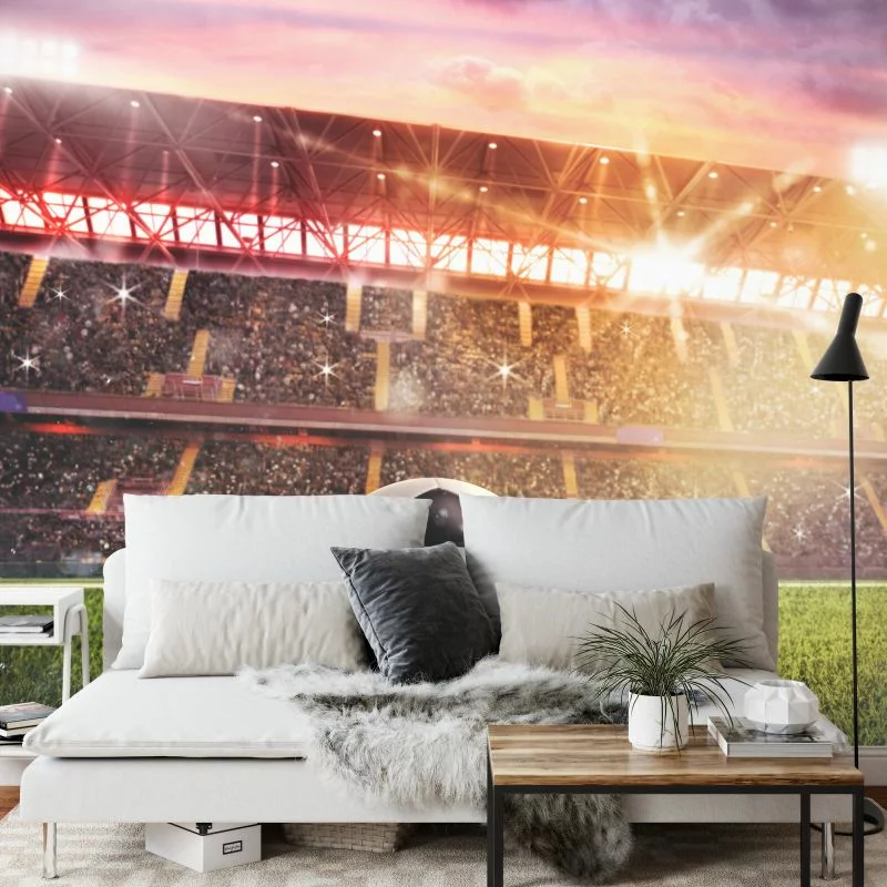 Fototapeta Piłka Nożna Na Stadionie - obrazek 1