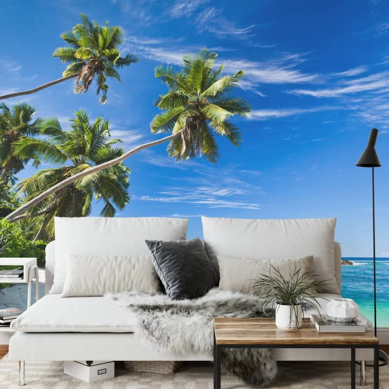 Fototapeta Plaża Ocean Palmy - obrazek 1