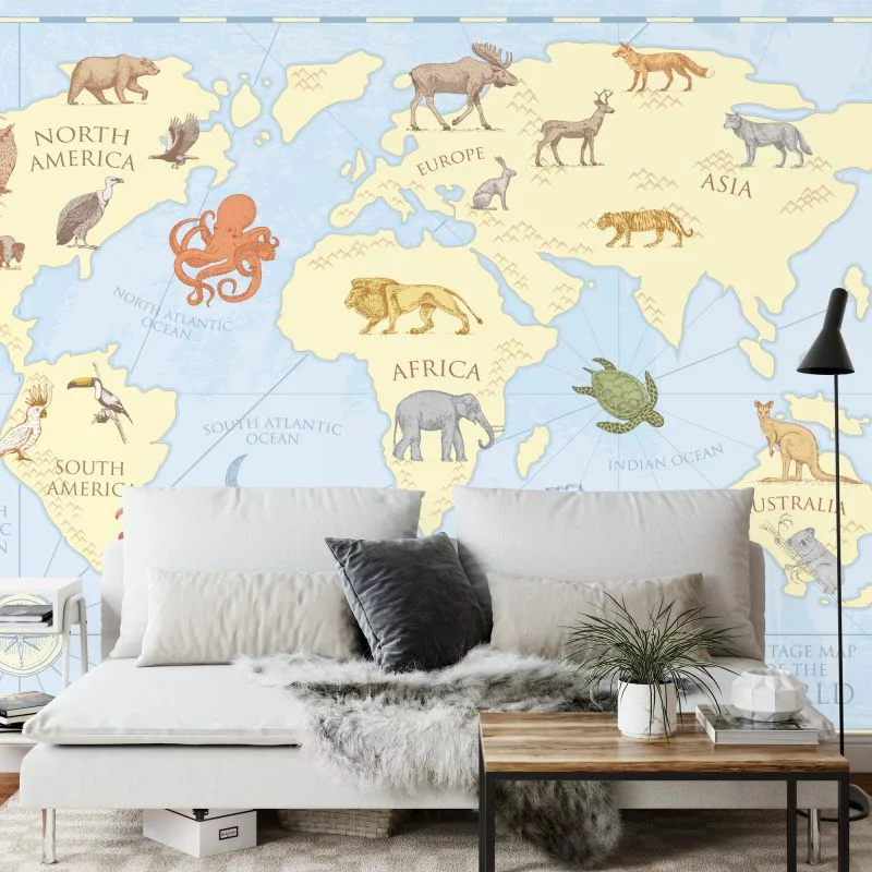 Fototapeta Dziecięca Mapa Vintage - obrazek 1
