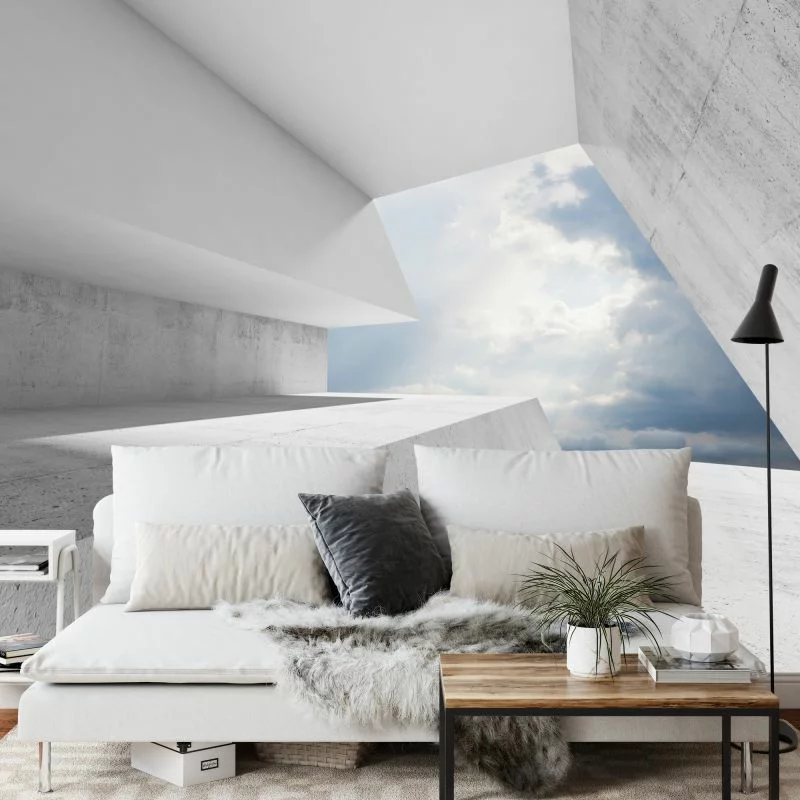 Fototapeta 3D nowoczesny Tunel - Niebo - obrazek 1