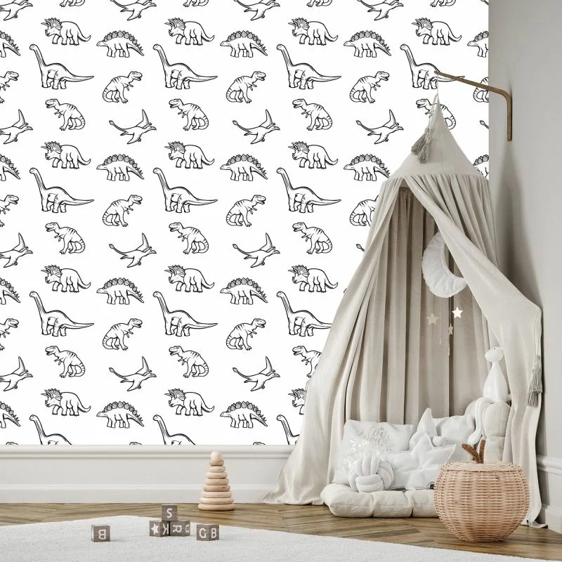 Tapeta Dla Dzieci W Dinozaury, Zwierzęta - obrazek 1