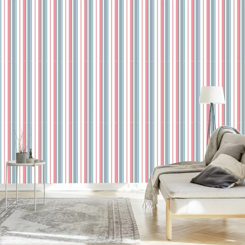 Tapeta Kolorowe, Pionowe Pasy Do Salonu, Sypialni - obrazek 1