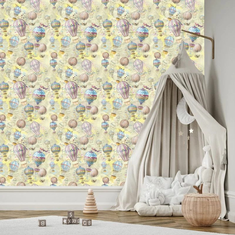 Tapeta Balony W Pastelowych Kolorach - obrazek 1