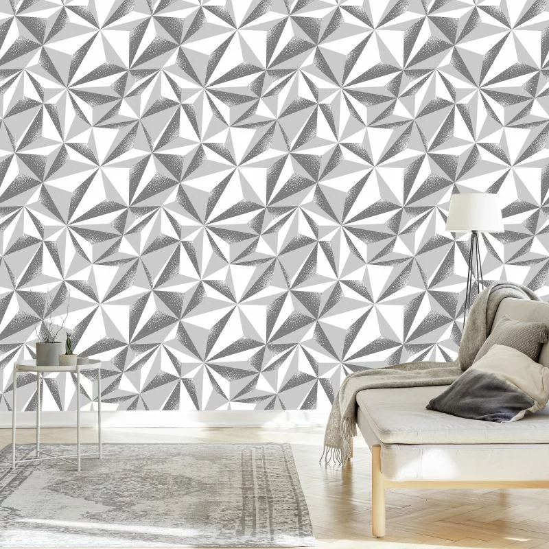 Tapeta Geometryczna - Efekt 3D - obrazek 1