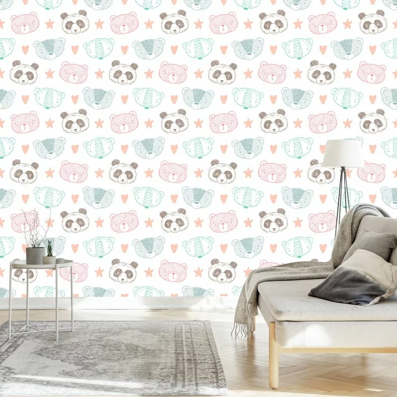 Tapeta Misie Panda Niedźwiadki - obrazek 1