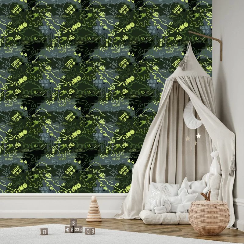 Tapeta Bajkowa Dla Dzieci Dinozaury, Zwierzęta - obrazek 1