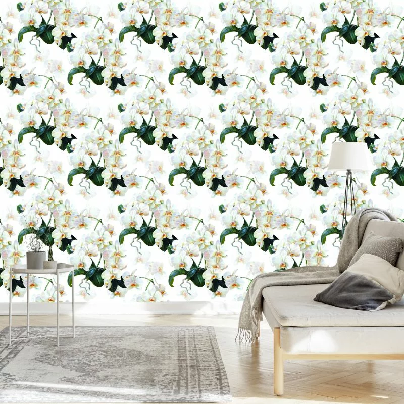 Tapeta Do Sypialni Egzotyczne Storczyki Orchidee - obrazek 1