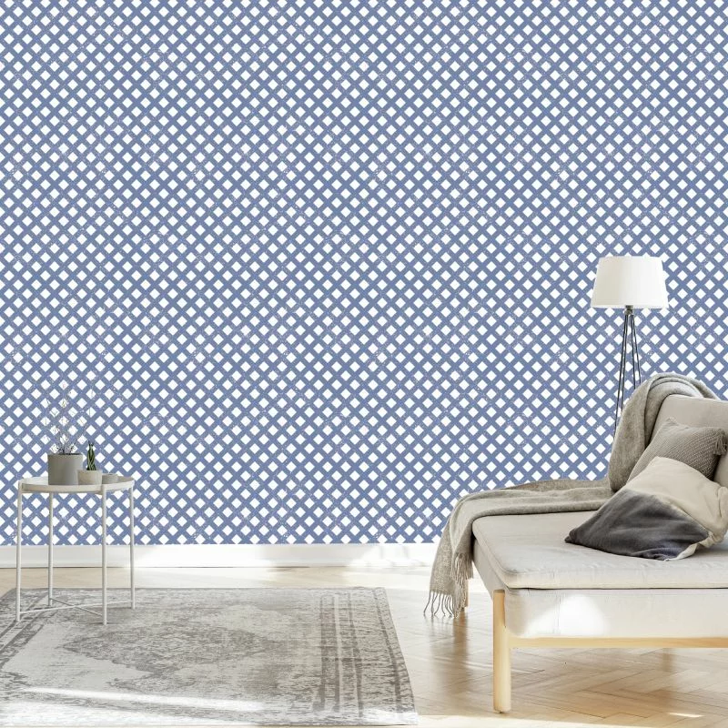Tapeta Geometryczna, Kratka, Do Salonu, Biura - obrazek 1