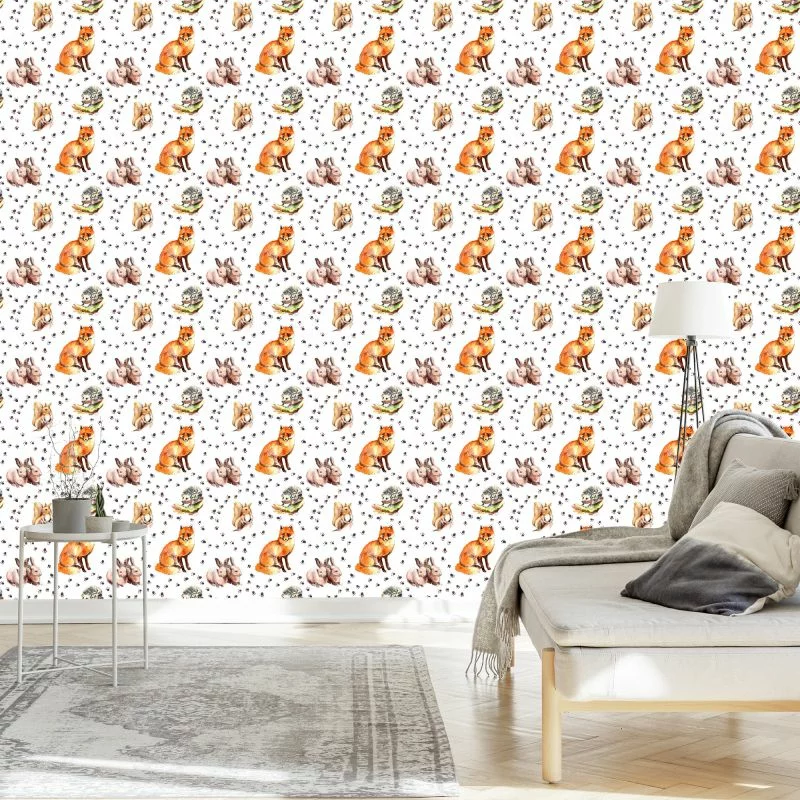 Tapeta Dla Dzieci – Zwierzęta Leśne - obrazek 1