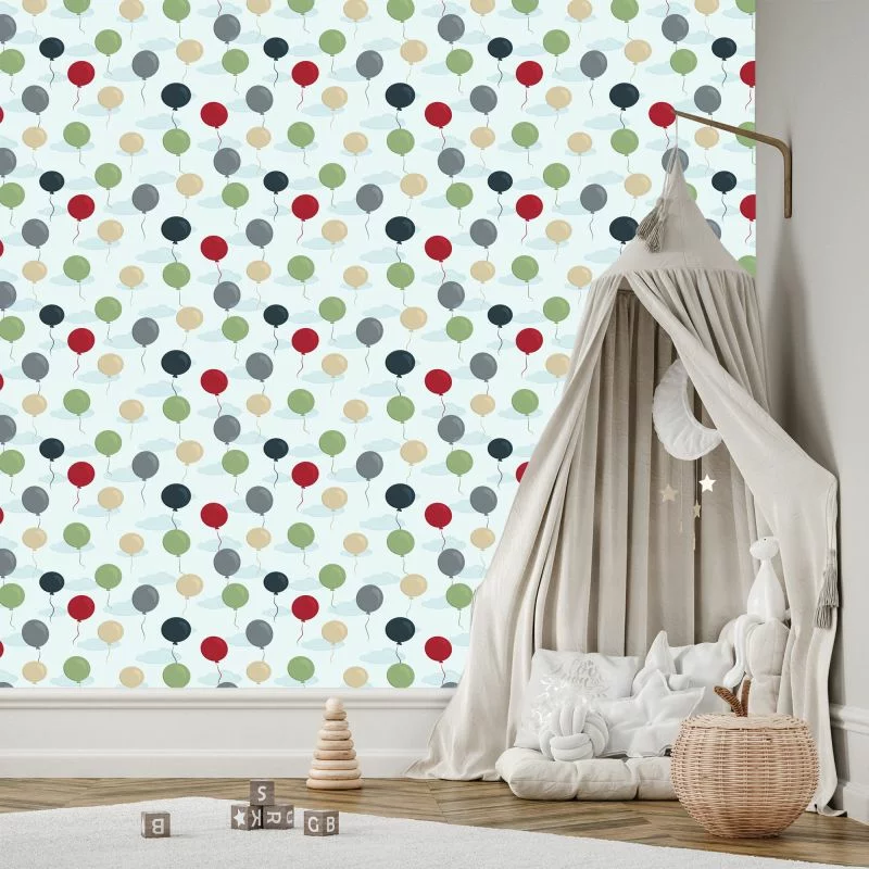 Tapeta Balony Z Chmurami W Tle - obrazek 1