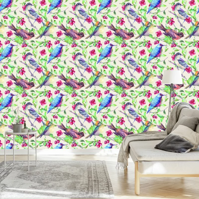 Tapeta – Piękne Kolorowe Ptaki - obrazek 1